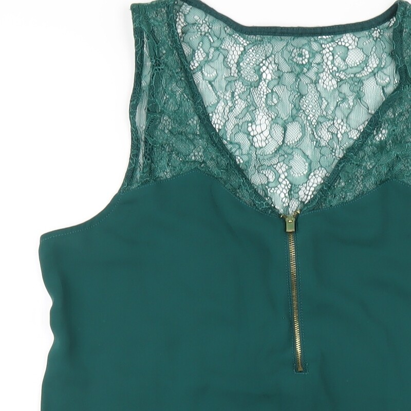 Express Womens Green Polyester Basic Tank Size S … - image 6