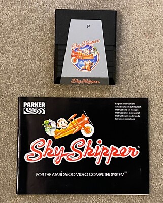 ATARI 2600 SKY-SKIPPER SKYSKIPPER CART PATRONE ANLEITUNG MANUAL