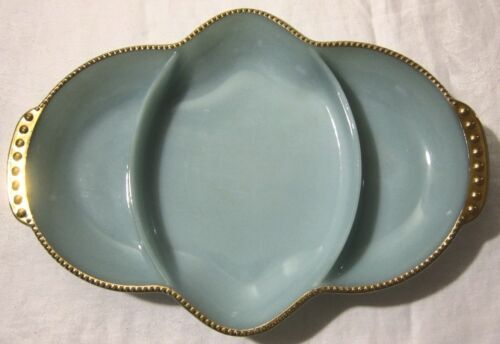 Vtg FIRE KING Anchor Hocking Delphite Blue Turquoise Glass Square