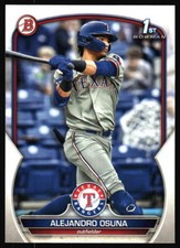 2023 Bowman Alejandro Osuna #BP-131 Texas Rangers