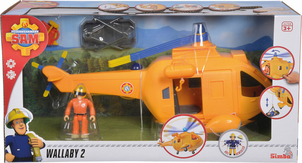 Thumbnail - Simba Feuerwehrmann Sam - Hubschrauber Wallaby Ii Inkl. Licht/sound