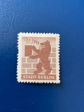 SBZ 480 Mi&euro;  Berlin  10 Pf. hellsiena MiNr. 4 Bb** / postfrisch gepr. Str&ouml;h bpp