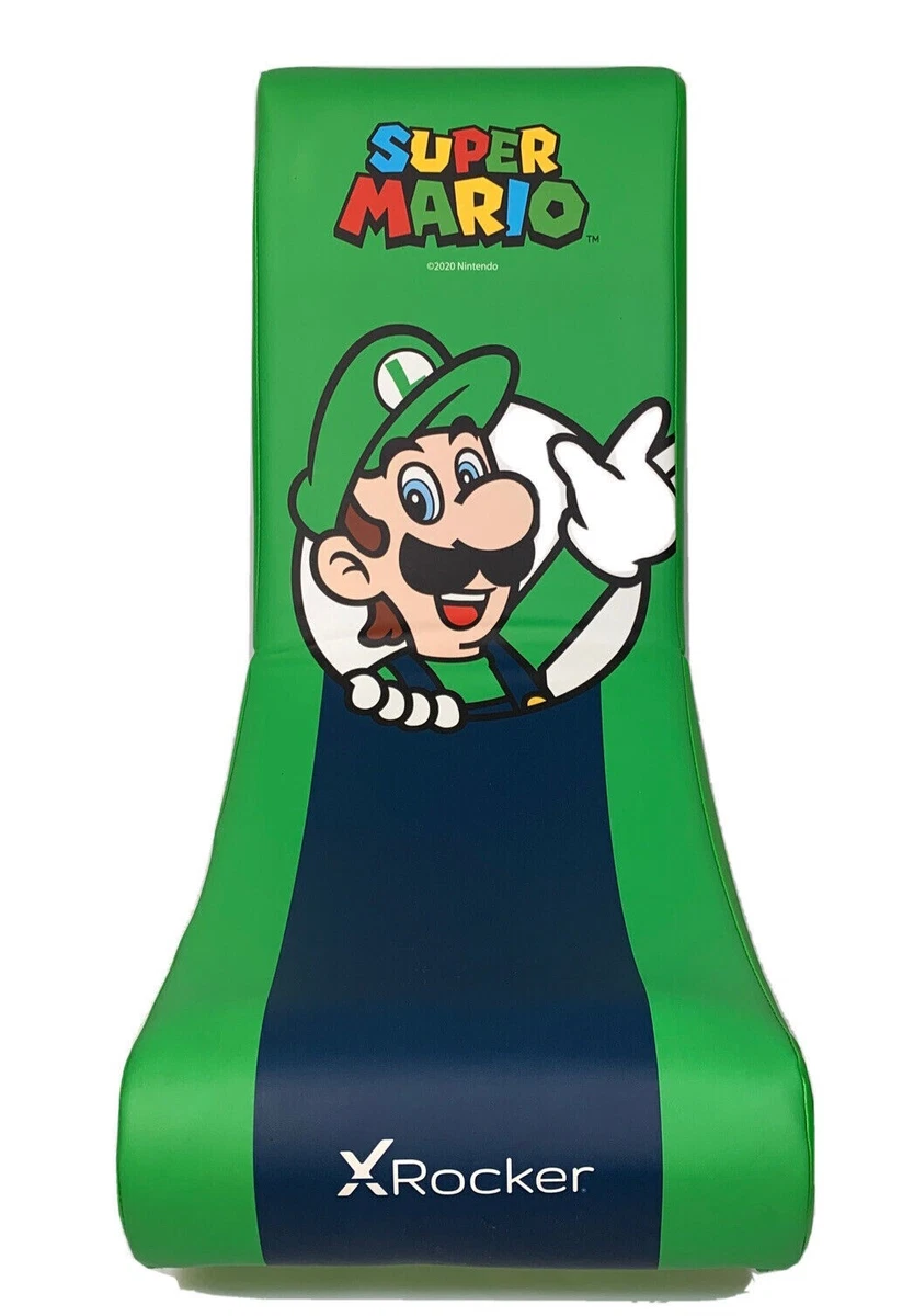 X Rocker Super Mario Video Luigi Child s Gaming Floor Rocker Chair