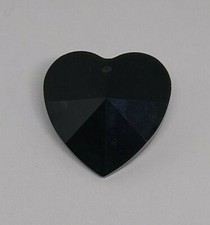 Swarovski Crystal Jet Black 28mm Heart 8781 Suncatcher/ Pendant; Large 