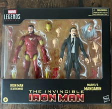Marvel Legends The Invincible Iron Man 2 Pack Iron Man Extremis and Mandarin New