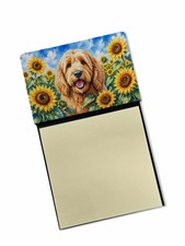 Caroline's Treasures Otterhound in Sunflowers Watercolor Sticky Note Holder