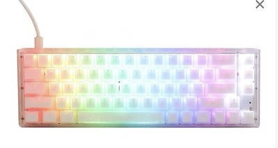 Ducky One 3 SF Aura White 65% Hotswap RGB Mechanical Keyboard (Cherry MX Silver)