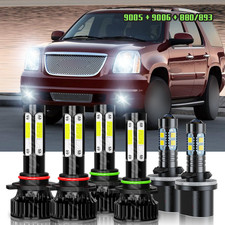 FOR GMC Yukon XL 1500 2500 2000-2006 LED Headlight High/Low Fog Light Bulbs Kit