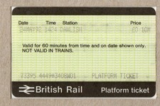 Dawlish W01 - APTIS platform ticket - Devon EX7