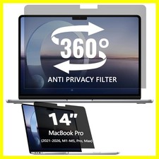 360  Privacy Screen Protector for MacBook Pro 14 Inch 2021-2026  M1-M5, Pro,...