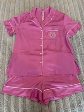 Victoria's Secret Signature Pink Satin Short Pajama Set S/P NWT