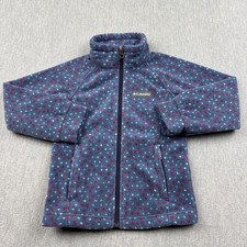 Columbia Jacket Girls XXS Blue Benton Springs II Printed Fleece Full Zip Kids