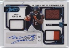 2022 Panini Absolute Spectrum 52/99 Velus Jones Jr #230 Auto 17x8