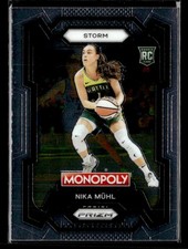2024 Panini Prizm Monopoly WNBA #4 Nika Muhl Rookie Card Seattle Storm