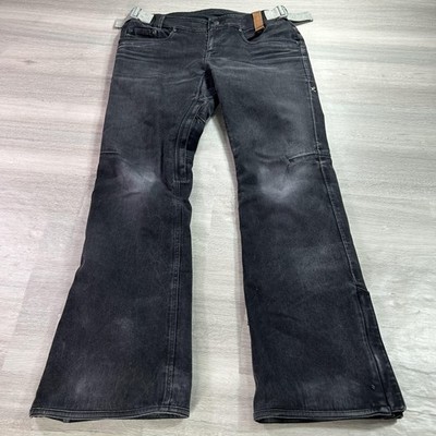 Holden Snowboard Ski Pants Mens Large Black Denim Waterproof Vented Insulated