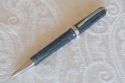 Visconti Wall Street Blue Celluloid Ballpoint Pen