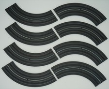AURORA TJET 9" 1/4 CURVE TRACKS  8 PC VN-EXC  CLEAN  RACE READY 1