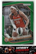 2025 Panini Prizm WNBA #94 Aaliyah Edwards Green Prizms