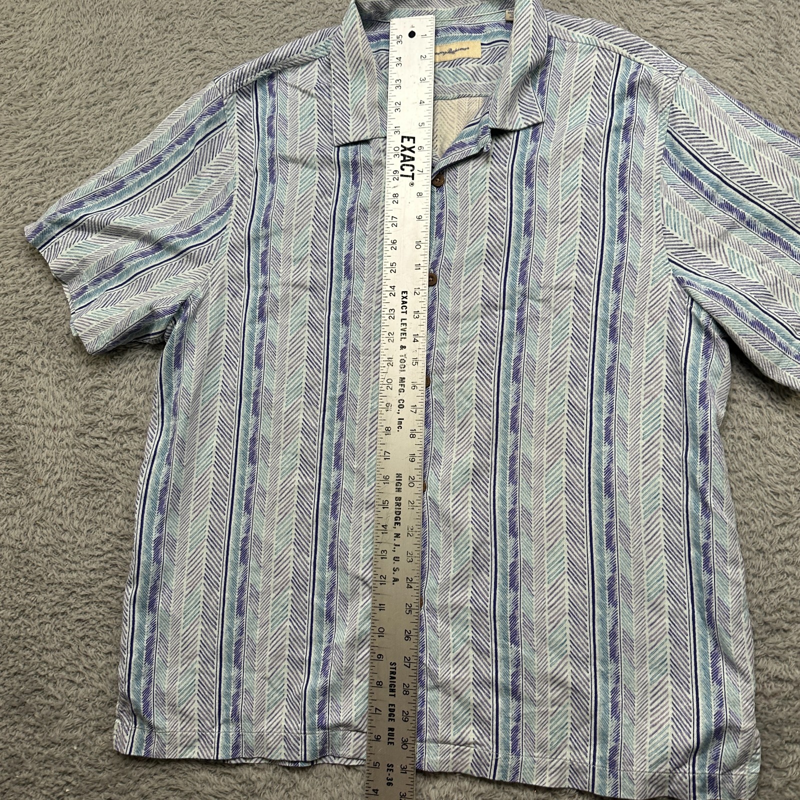 Tommy Bahama Shirt Mens 2XL Blue Beach Silk Rayon Button Short Sleeve image 8