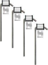 4 Pack Universal Stainless Steel Exhaust Hanger Rod Weld On Heavy Duty - 3/8" Ro