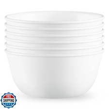 Corelle Vitrelle 28-oz Soup/Cereal Bowls Set of 6 Chip and Crack Resistant Di