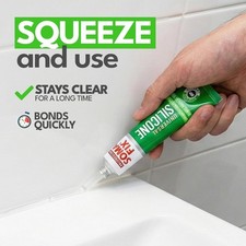 SILICONE CAULK - SQUEEZE TUBE SILICONE SEALANT FOR WOOD, KITCHEN, BATHROOM, SINK