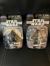 STAR WARS THE SAGA COLLECTION DARTH VADER & POWER DROID FIGURES   NIB