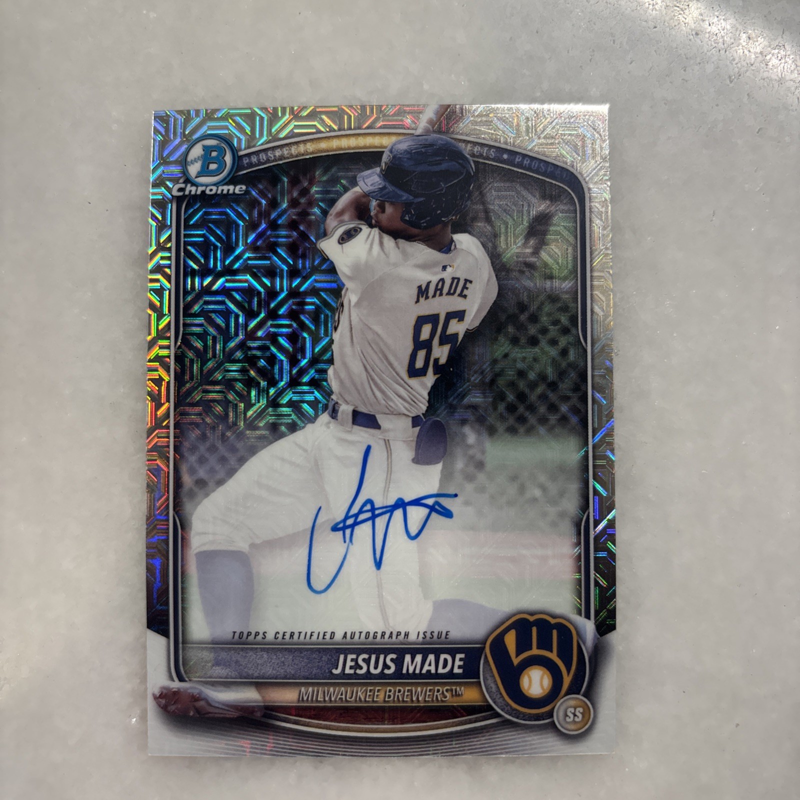 JESUS MADE 2025 Bowman Chrome 1st Bowman AUTO SP Mega Box Mojo ON CARD AUTO