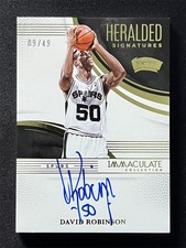 2024-25 Panini Immaculate Collection David Robinson Heralded Signatures Auto /49