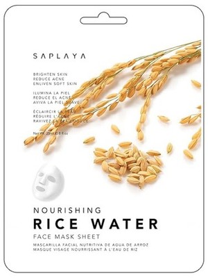 Saplaya k-beauty natural formula rice water sheet mask