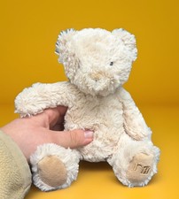 Mothercare : Beige Brown sitting teddy bear baby plush super soft fluffy toy VGC