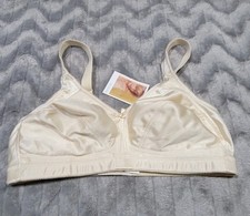 Amoena 38 B Mastectomy Bra Style 2115 Beige Gold Wire Free NWT
