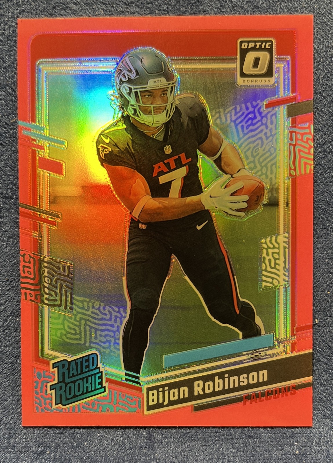 Bijan Robinson Panini Donruss Optic #206 Pink