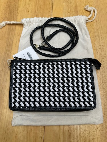 BEMBIEN NORA CROSSBODY - White/Black SQ 1388194 6”X 10”