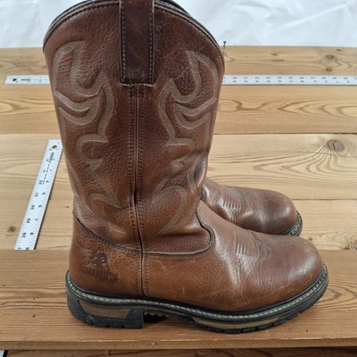 Rocky Leather Boots Safety Toe R1003 Mens 10w
