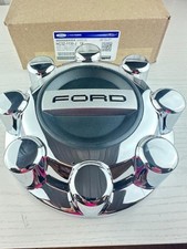 2017-2022 Ford F-250 F-350 Super Duty Chrome Black Center Wheel Hub Cap Oem New