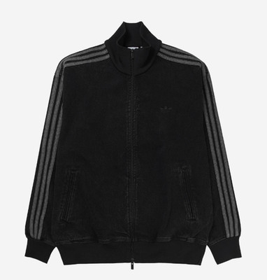 Adidas Adicolor Denim Firebird Track Top True Black Denim Asian