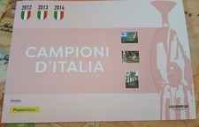FOLDER PHILATELIC JUVENTUS CHAMPION OF ITALY 2012-2013-2014