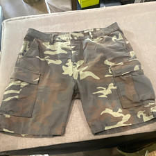 Levi Strauss Co. Men's Camo Cargo Shorts Cotton Canvas Button Pockets