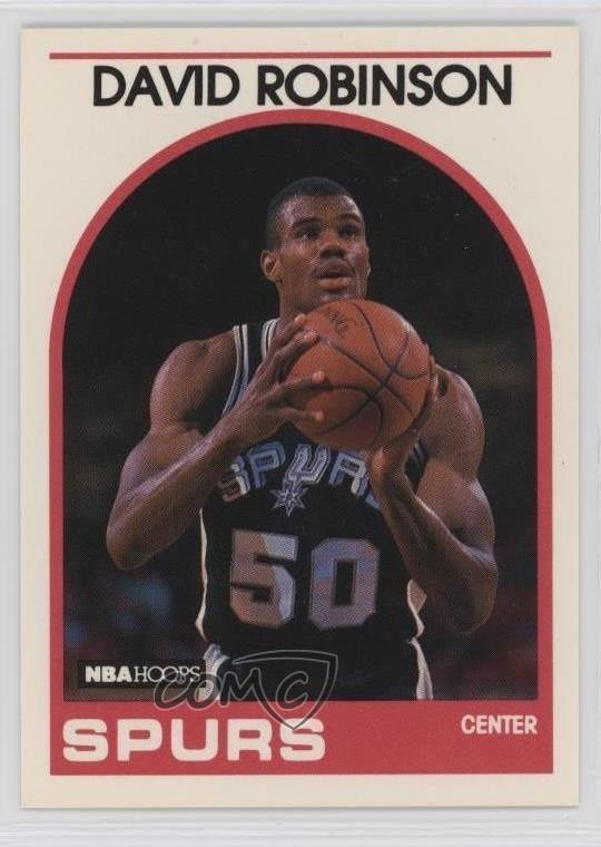 1989-90 NBA Hoops David Robinson #310 Rookie RC HOF