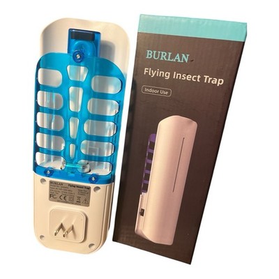 BURLAN Flying Insect Trap Plug In QH009A White UV Light Bug Mosquito Trap New
