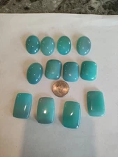Blue Agate Cabochons Lot 500cts Great Quality Great Color 