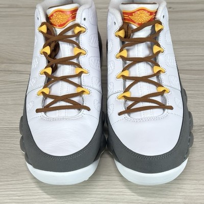 Nike Air Jordan 9 G Golf Nrg U24 White-University Gold FN6931-100