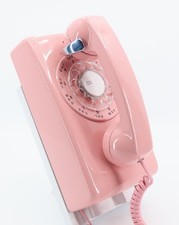 Pink Western Electric 554 Wall Telephone - Full Restoration