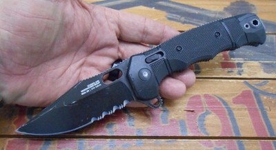 SOG Seal XR Pocket Knife XR Lock Combo Edge Blade CPM S35VN USA