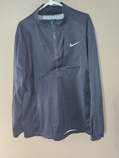 Nike Jacket Mens XXL Black Storm Fit 1/4 Zip Windbreaker Golf Pullover Classic