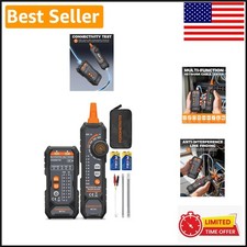 4-in-1 Network Cable Tester with PoE, NCV  LED Flashlight - Electrician  s Kit