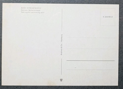 Ansichtskarte AK Postkarte : Bad Kreuznach - Salinen Schwimmbad - Bild 2 von 2