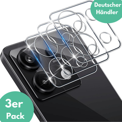 3X Kameraschutz für Xiaomi Redmi Note 13 Pro 5G Panzerfolie Glas Kamera Full 9H