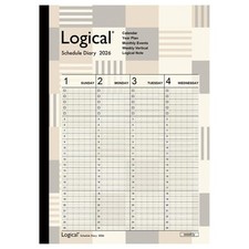 Nakabayashi 2026 Logical Diary, Weekly Vertical Type, A5 Block, Ns-A503-26As 
